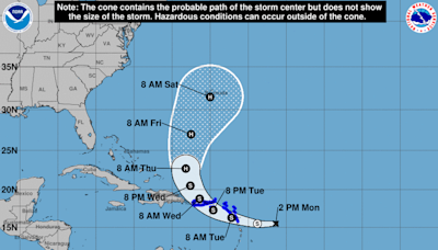 Tropical Storm Ernesto forms in the Caribbean. Here’s what the forecast says