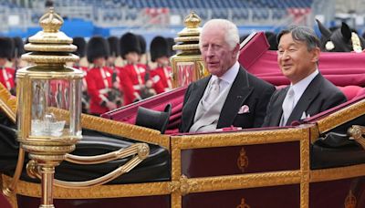 UK's King Charles welcomes Japan's Emperor Naruhito for state visit