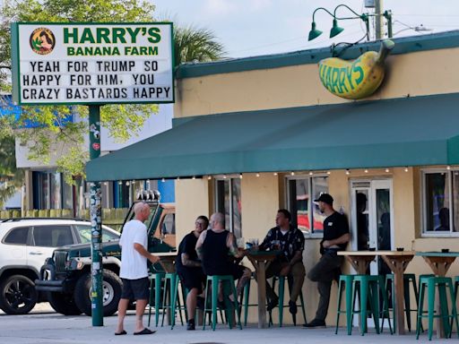 Harry’s Banana Farm in Palm Beach County gets backlash after outdoor sign jokes about Trump assassination attempt