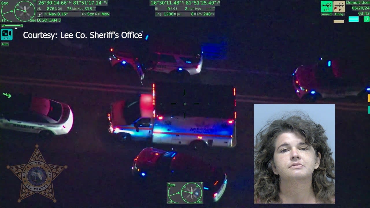 VIDEO: Stolen ambulance pursuit ends with Florida woman's arrest