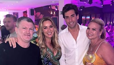 Claire Sweeney and Ricky Hatton put on a loved-up display in Mallorca