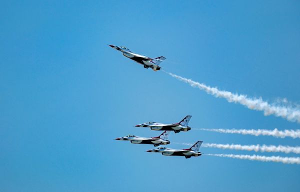 At age 4, he was thrilled to see air shows. Now, he's in Milwaukee with the Thunderbirds.