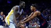 Andrew Wiggins has double-double, leads Warriors to 127-104 win over 76ers