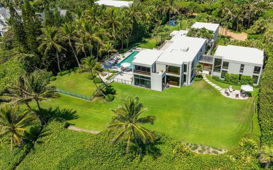 Ex-Barnes & Noble chief, wife list beachfront estate at $96 million in Palm Beach