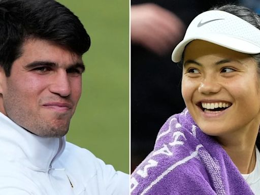 Los gestos cómplices entre Alcaraz y Raducanu que dispararon los rumores de romance entre las estrellas del tenis