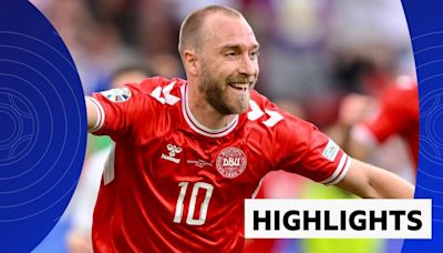 Euro 2024 video highlights: Christian Eriksen scores but Denmark only draw after late Slovenia scare