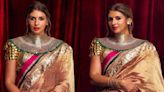 Anant-Radhika Wedding Rewind: Shweta Bachchan's Byzantine blouse and Jadau necklace by AJSK is avant-garde, a stunning case of maximalism