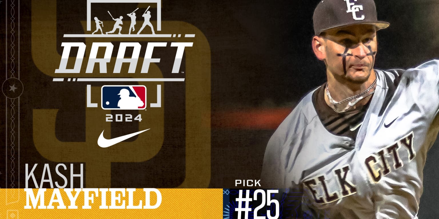 Padres take lefty pitcher Kash Mayfield with 25th overall Draft pick