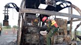 Dozens dead as fatal fire erupts after bus crashes into fuel van in Pakistan