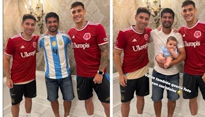 El campeón con River que fue a visitar a dos ex compañeros a la concentración de Argentina