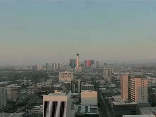 Hazy skies move into Las Vegas with hot weather continuing though next week