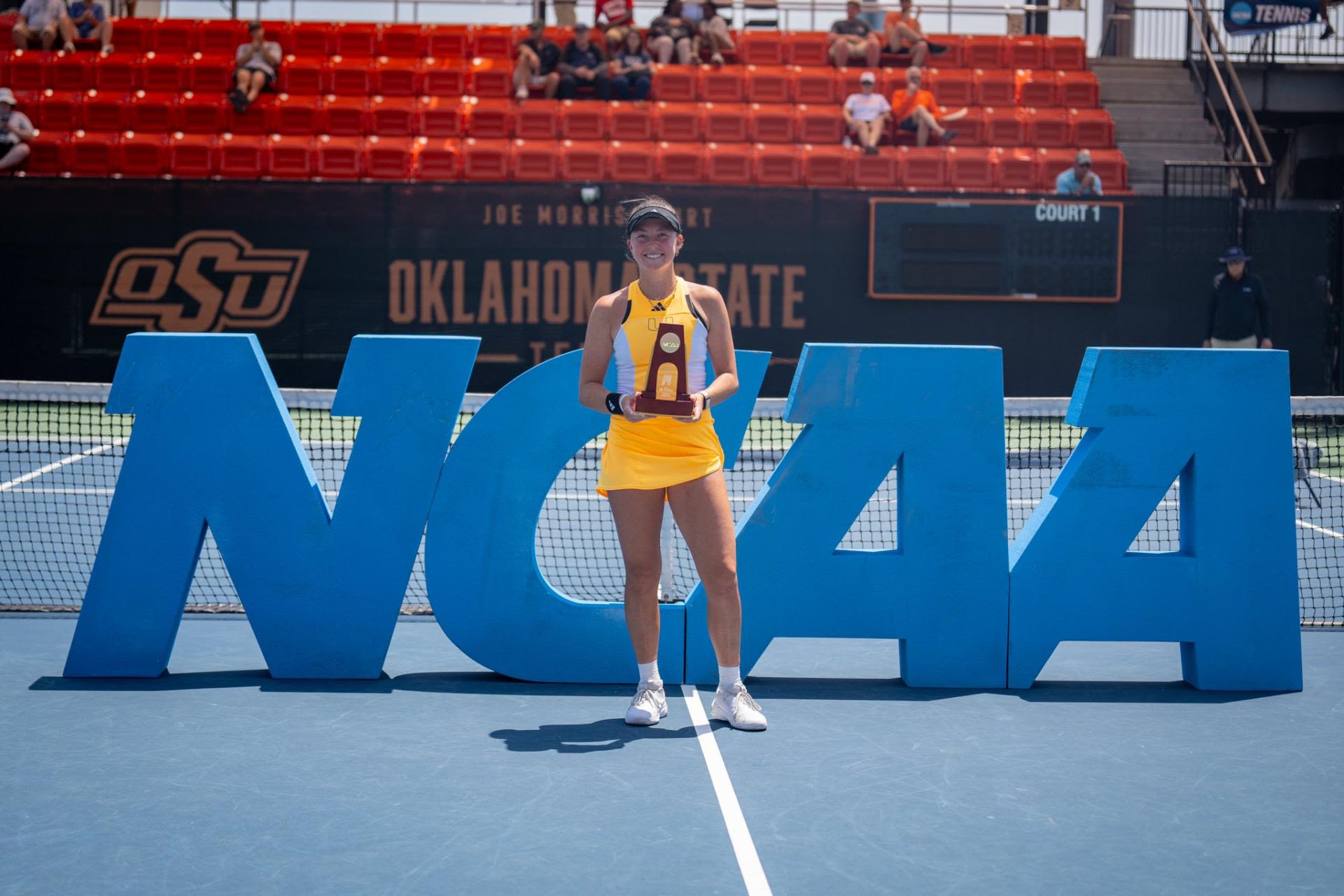 Alexa Noel won the NCAA singles championship for University of Miami