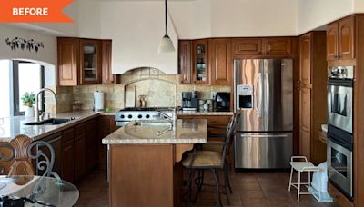 Before and After: Painting the Cabinets in This Kitchen Made Everything Look New Again (No Gut Reno Needed)