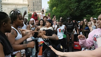 Man shot in the buttocks and hand as fights break out in Washington Square Park after Pride celebrations