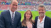 El príncipe Guillermo y Federico X de Dinamarca unidos por una misma pasión: su encuentro en un partido de la Eurocopa 2024