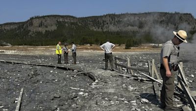 Surprise Yellowstone geyser eruption highlights little known hazard at popular park