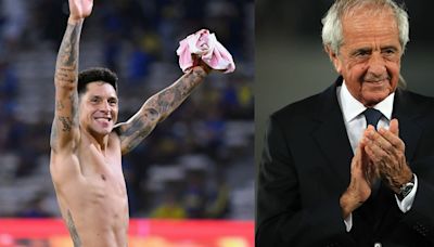 Rodolfo D´onofrio felicitó a Enzo Pérez luego de la eliminación de Estudiantes a Boca en Córdoba