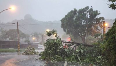 花蓮風強雨驟！傍晚停電超過5000戶、自來水減壓影響2萬多戶