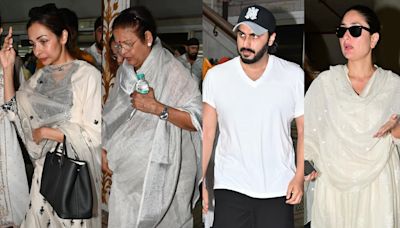 Spotted in the city: Arjun Kapoor, Kareena Kapoor, and others at Malaika Arora’s stepfather’s prayer meet