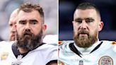 Jason Kelce Cheers on Travis Kelce at Chiefs vs. Ravens Playoff Game