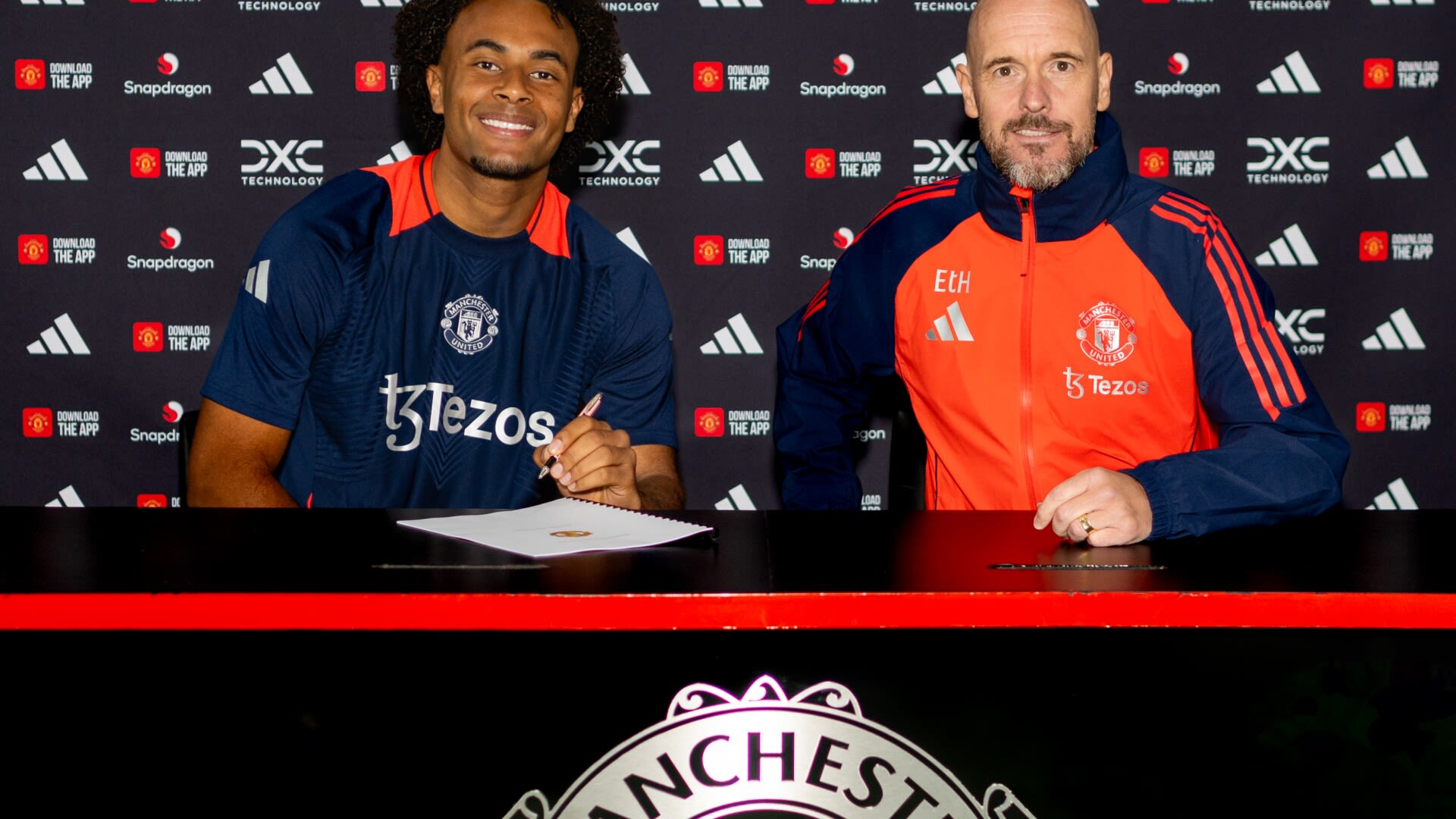 Joshua Zirkzee signs for Manchester United after transfer from Bologna