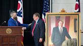 Former Ohio Senate President Larry Obhof receives portrait in Statehouse atrium