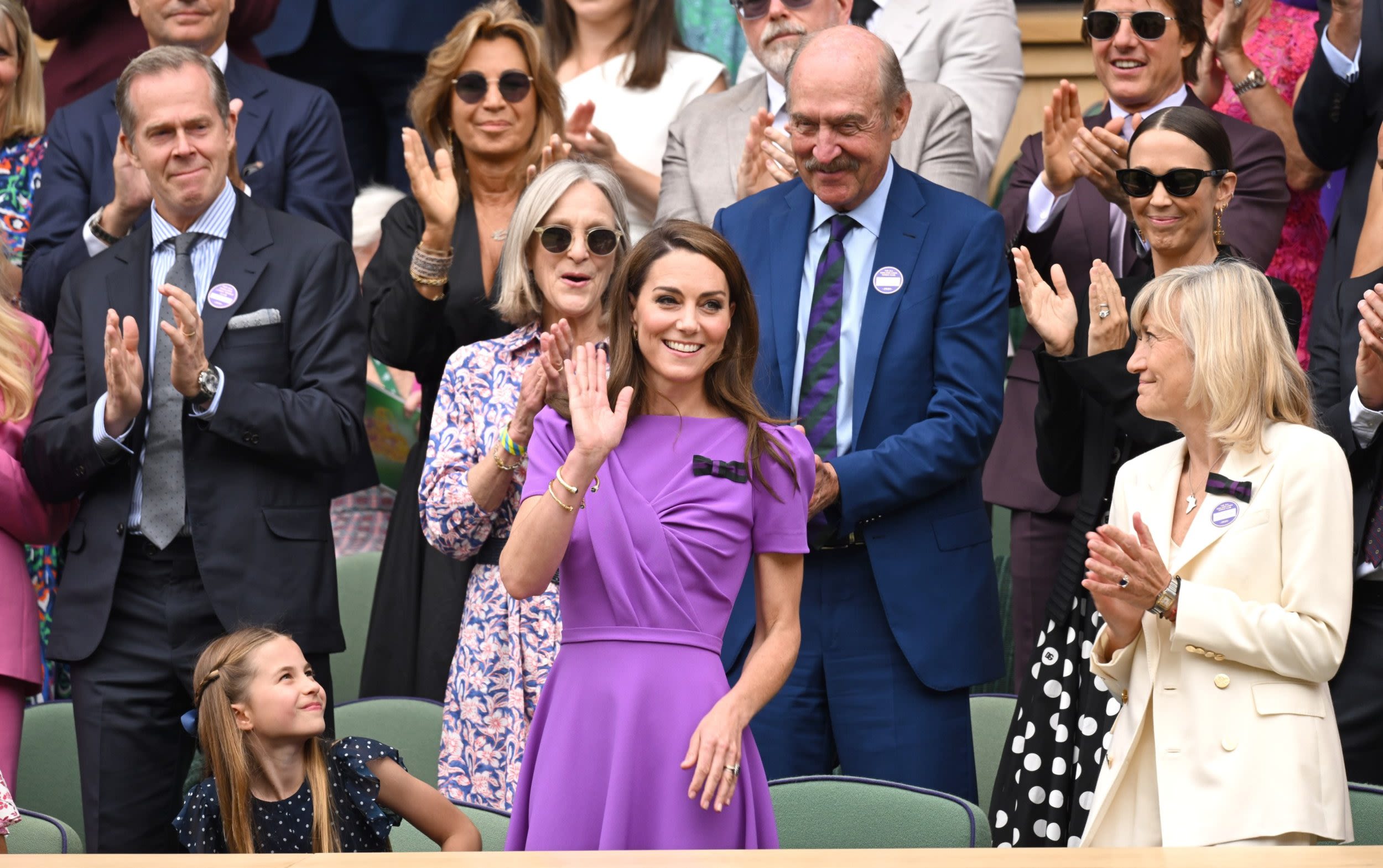 Princess of Wales arrives with Princess Charlotte for Wimbledon men’s final
