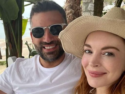 Lindsay Lohan Celebrates Husband Bader Shammas on His First Father's Day as a Dad: 'We Love You'