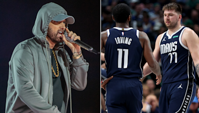 'Kyrie and Luka' Eminem song, explained: Why rapper released bonus track named after Mavericks duo | Sporting News Australia