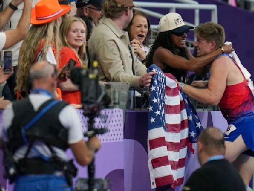 Paralympian Hunter Woodhall joins wife as a gold medal winner this summer in Paris | CNN