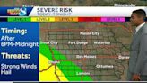 Iowa weather: Showers and storms possible in parts of Iowa this evening