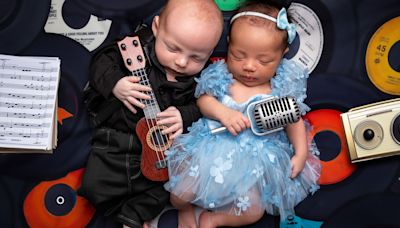 Newborns Johnny Cash and June Carter reunite for adorable photoshoot