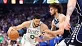 Celtics beat Mavs to lead NBA Finals 3-0; Dončić fouls out late