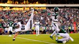 Watch: Eagles’ QB Jalen Hurts caps a perfect opening drive with a TD pass to Dallas Goedert