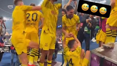 VIDEO: Así fue la aparatosa caída de un jugador del Borussia Dortmund, durante la semifinal de la Champions League