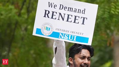 Nationwide protests erupt over NEET-UG and UGC-NET exam scandals: In photos - ​Placard protest​