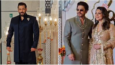 Anant Ambani-Radhika Merchant Wedding: Salman Khan looks suave in black as he arrives with sister Arpita; Shah Rukh Khan-Gauri make stylish entry