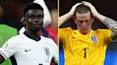 Saka and Pickford fight back the tears as England players suffer more heartache