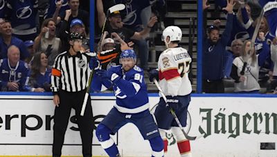 Steven Stamkos scores twice, Lightning avoid elimination with 6-3 victory over Panthers - WTOP News