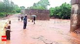 Heavy rains lash coastal Andhra Pradesh, wash away roads in two districts | Visakhapatnam News - Times of India