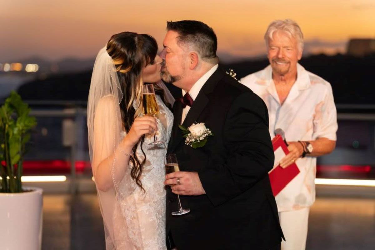 Richard Branson Marries Three Couples in Virgin Voyages Ceremonies