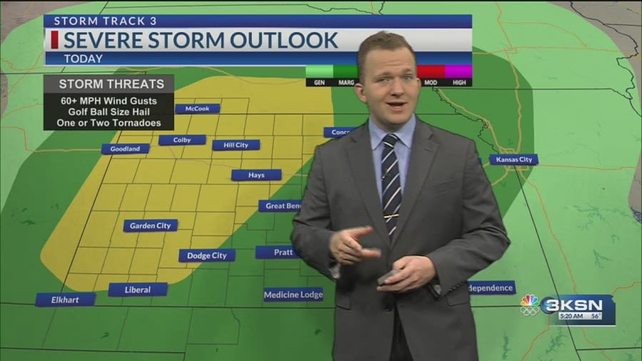 Storm Track 3 Forecast: A mild Friday, some severe tonight with more Monday