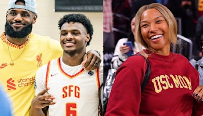 LeBron James And Wife Savana James React to Lakers Drafting Son Bronny James With No 55 Pick