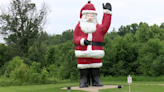 Highway 41 Santa statue getting fresh paint this week