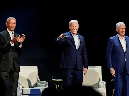 Spendengala in New York: Joe Biden macht Wahlkampf mit Barack Obama und Bill Clinton