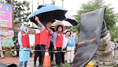 防梅雨鋒面致災 張麗善視察北港防汛整備