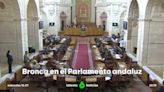 Una bronca en el Parlamento Andaluz obliga a suspender el Pleno: "¡Qué vergüenza de Gobierno!"