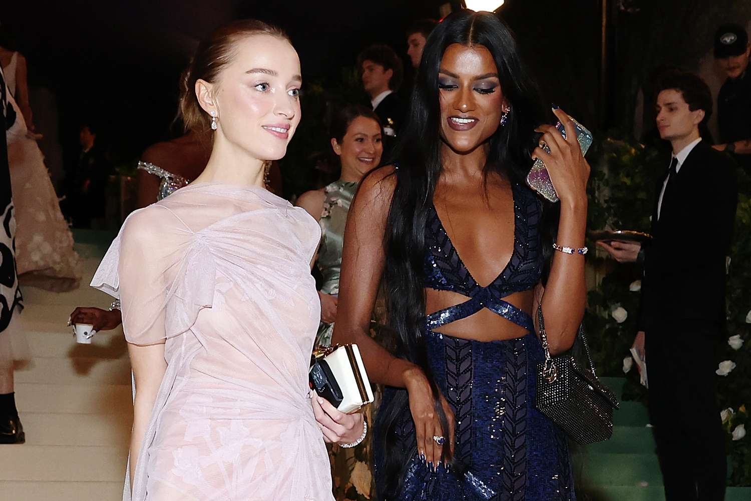 Phoebe Dynevor and Simone Ashley Have a “Bridgerton” Reunion at the 2024 Met Gala Ahead of Season 3 Premiere