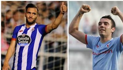 Aspas felicita a Lucas Pérez por el ascenso del Deportivo