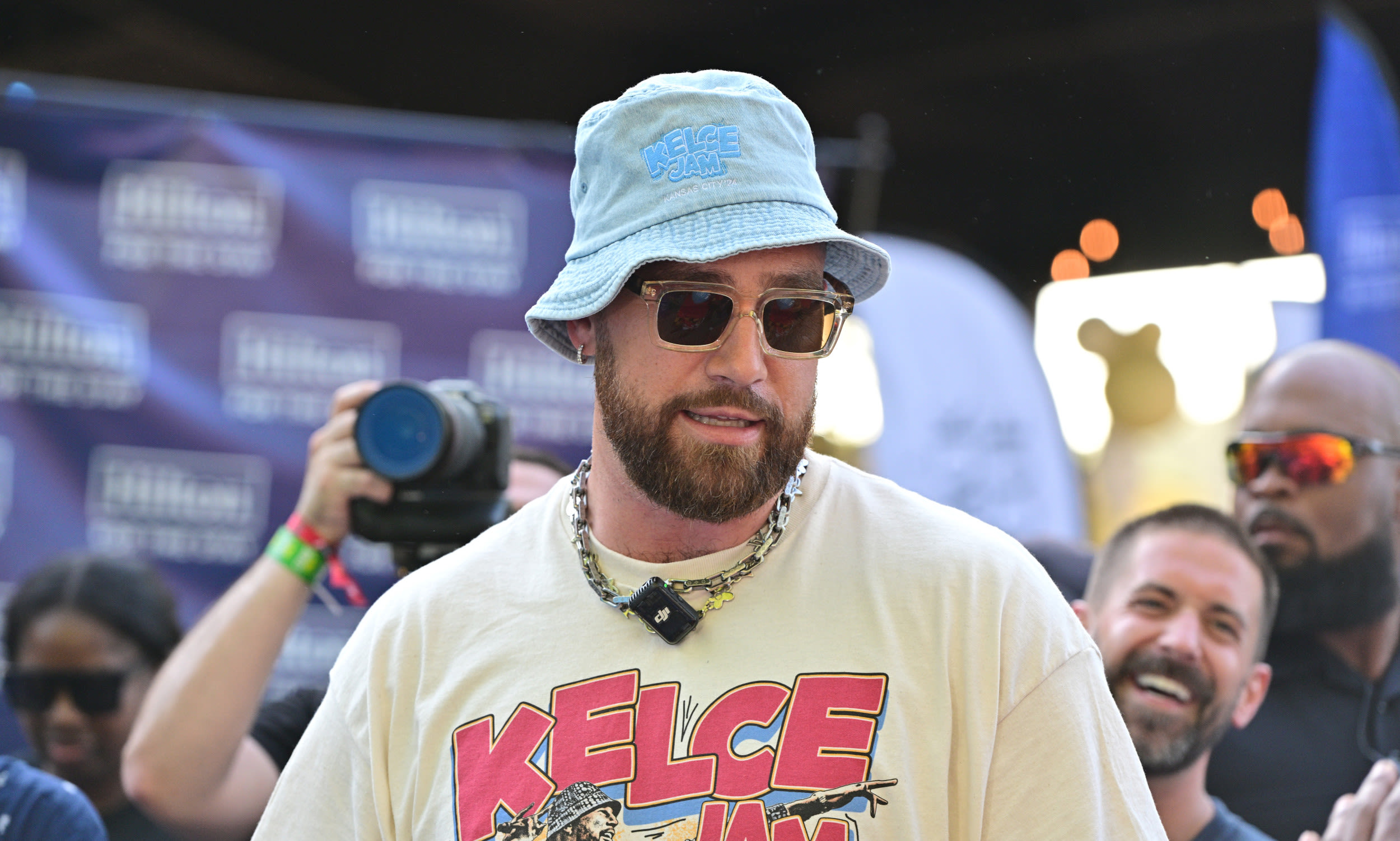 Travis Kelce jeans spark mockery